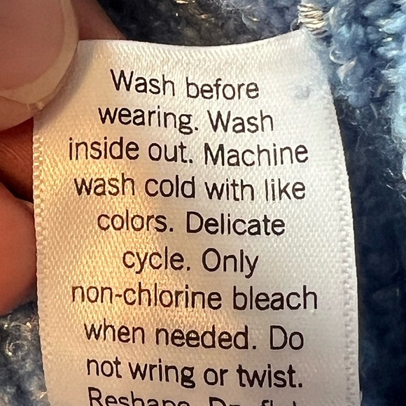 Lauren Conrad Women’s size XXL oversized pullover sweater blue with sparkle new - Picture 9 of 11